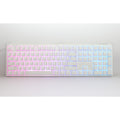 Ducky one 3 classic pure white rgb mechanisch toetsenbord (wit, us lay-out (qwerty), cherry mx speed silver, 100%, rgb led, double-shot pbt, hot-swappable, quack mechanics)