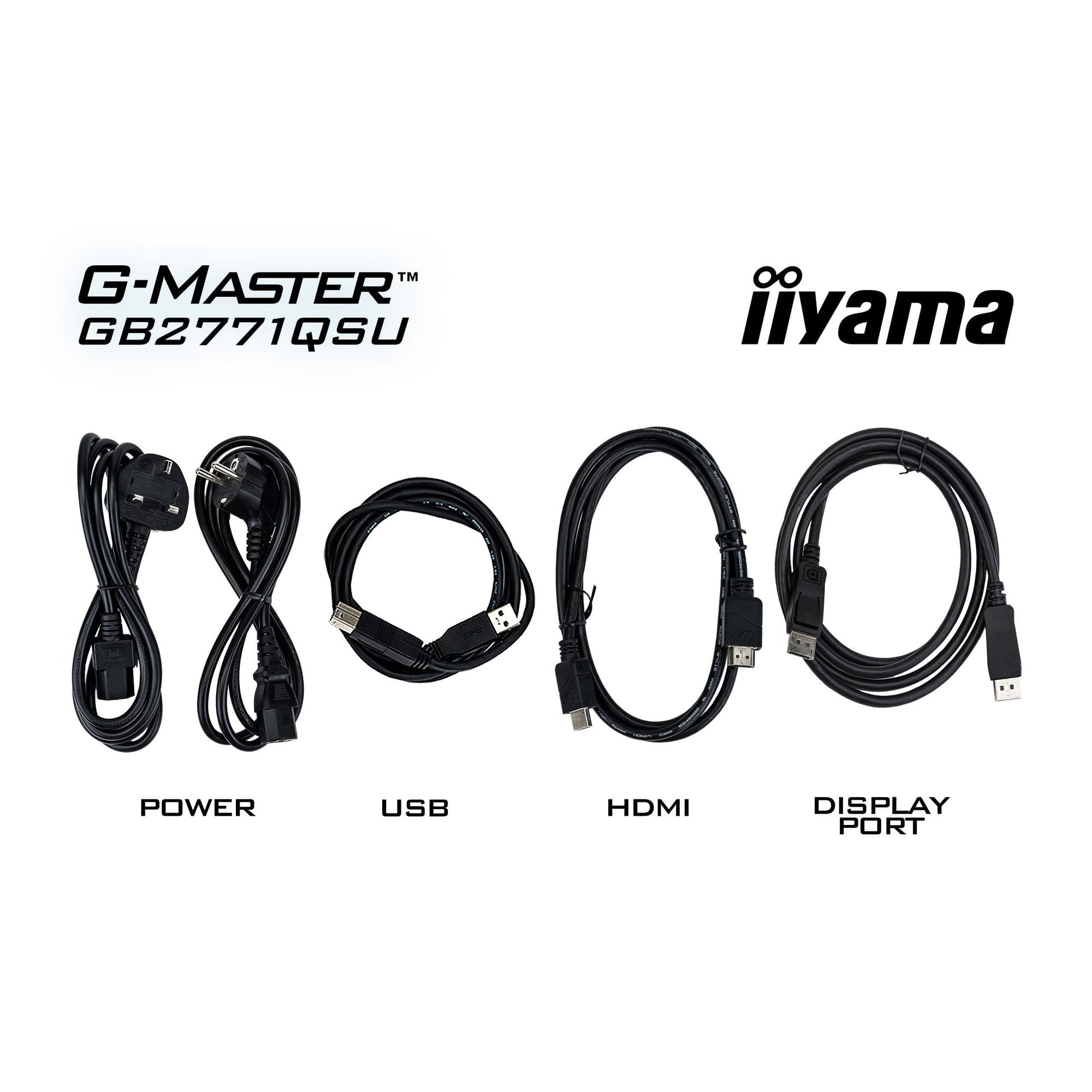 Iiyama g-master red eagle gb2771qsu-b1 27 gaming monitor (zwart, 2x hdmi, displayport, 2x usb-a, 2x usb-c, 200 hz)