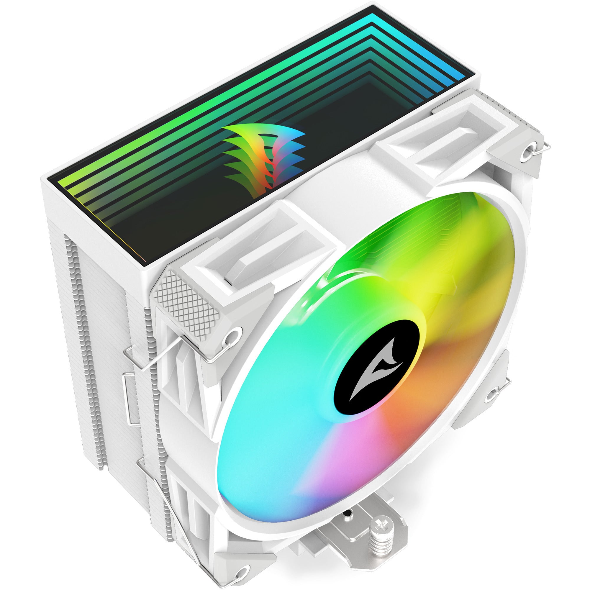 Sharkoon a40 rgb cpu-koeler (wit, 4-pins pwm fan-connector)