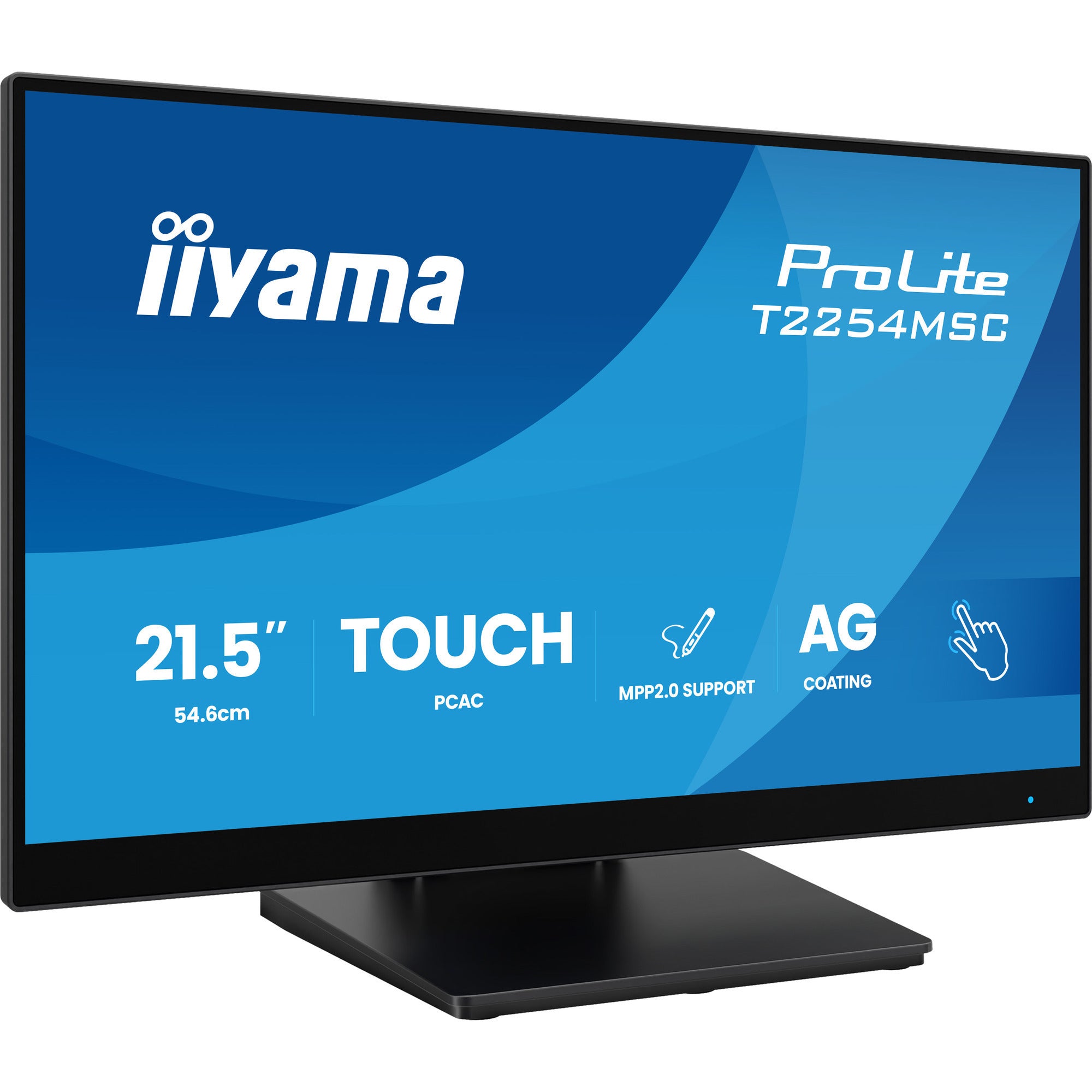 Iiyama prolite t2254msc-b2ag 21.5 touchscreen monitor (zwart, hdmi, displayport, vga, 2x usb-a, usb-b)