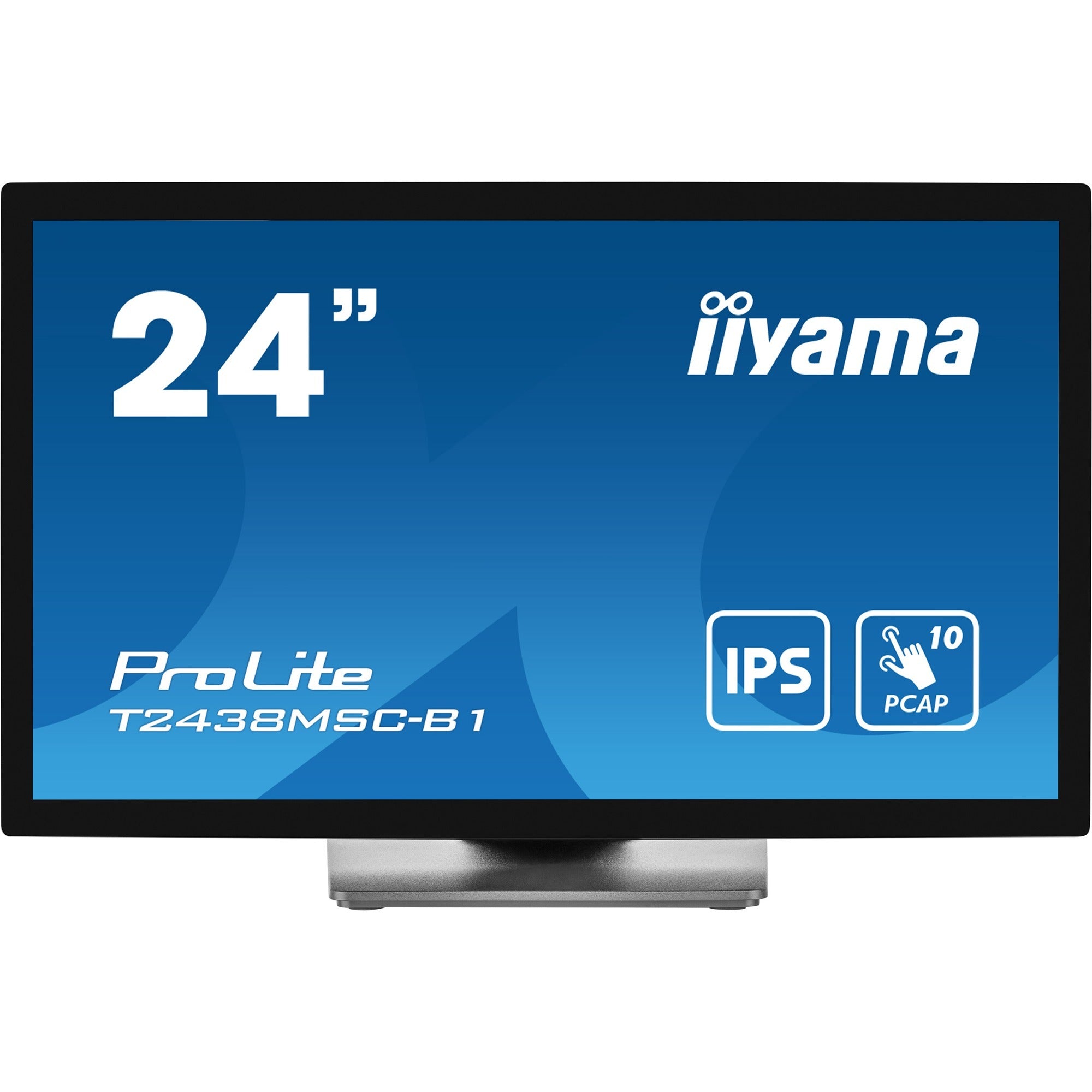 Iiyama prolite t2438msc-b1 23.8 touchscreen monitor (zwart (mat), hdmi, displayport, 2x usb-a, usb-b)