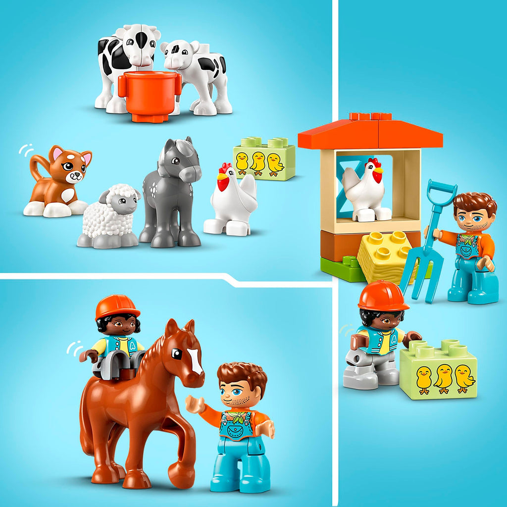 Lego duplo dieren verzorgen op de boerderij - 10416