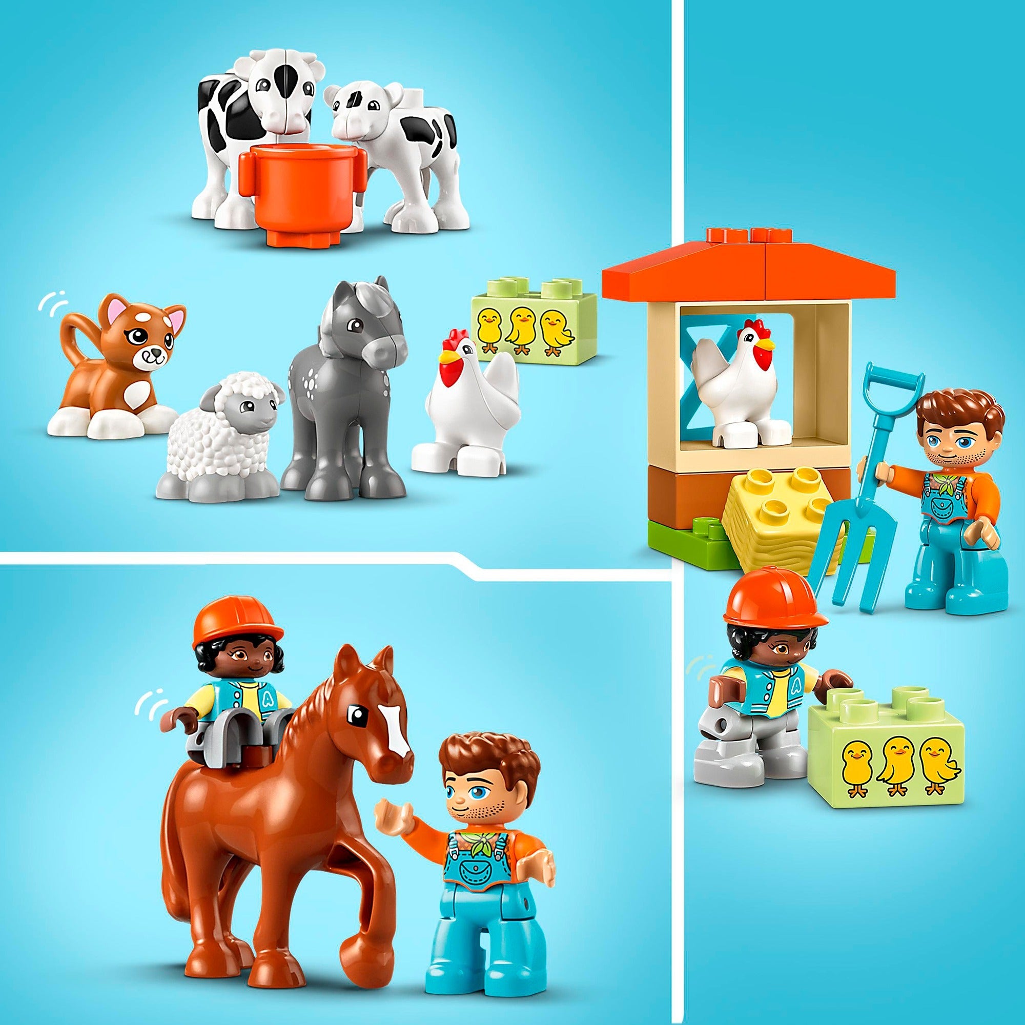 Lego duplo dieren verzorgen op de boerderij - 10416