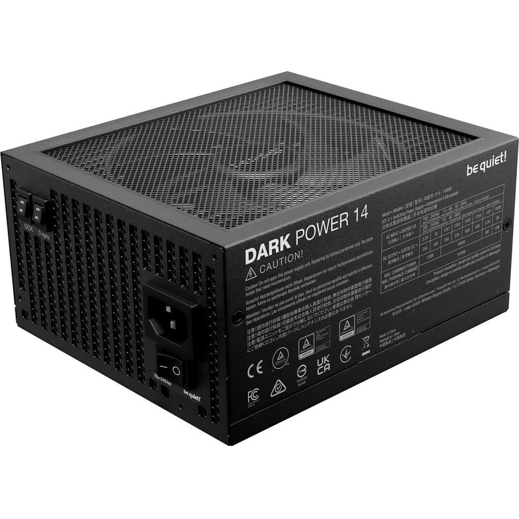 Be quiet! dark power 14 modulaire 1000 watt voeding (zwart, 1x 12v-2x6, 4x pcie)