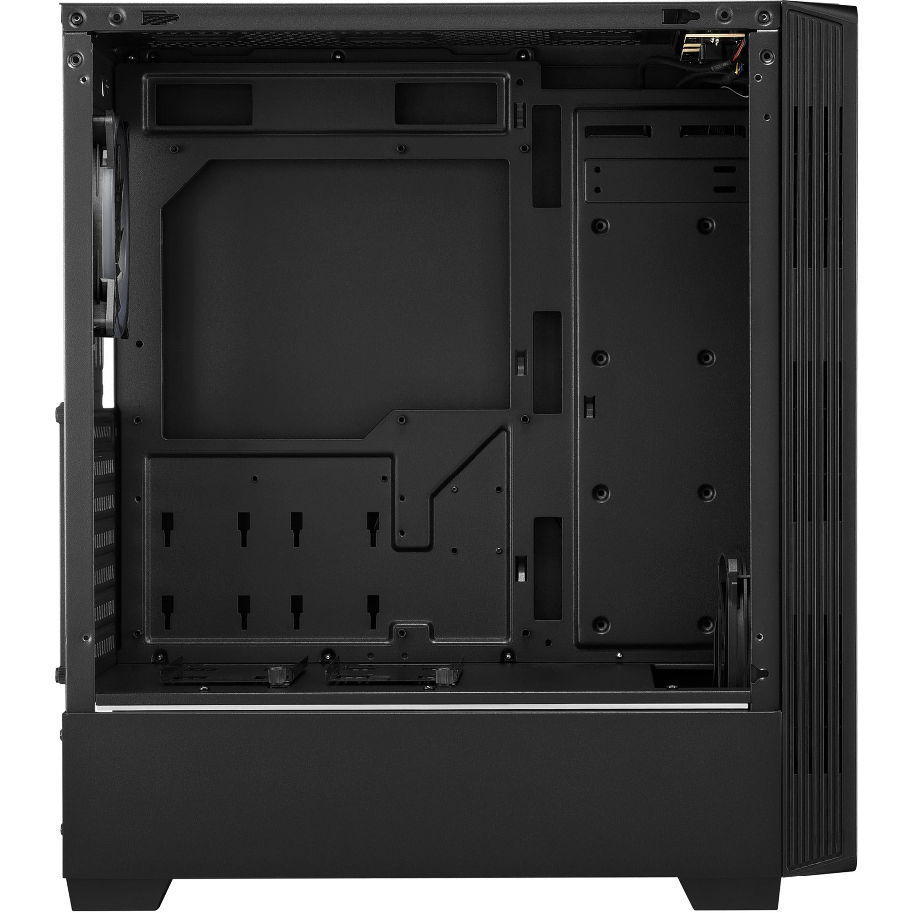 Sharkoon rgb lit 100 midi tower behuizing (zwart | 3x usb-a | rgb | window)