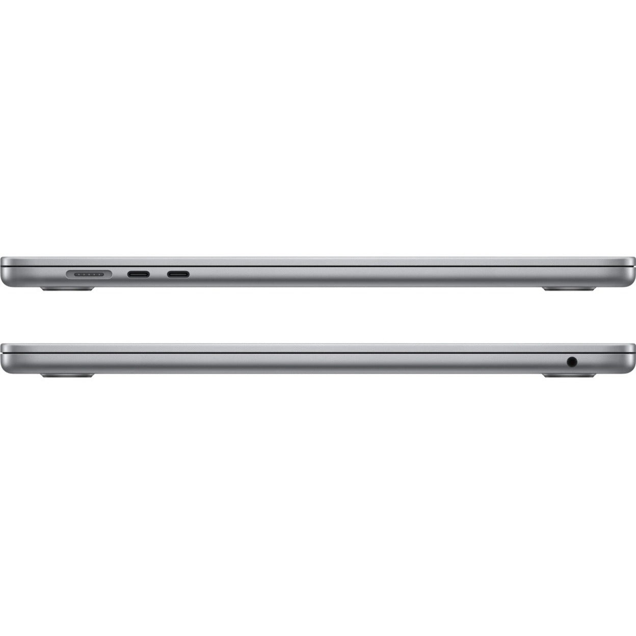 Apple macbook air 15 (mqkp3n a) refurbished laptop (grijs | m2 | 10-core gpu | 8 gb | 256 gb ssd | space grey)