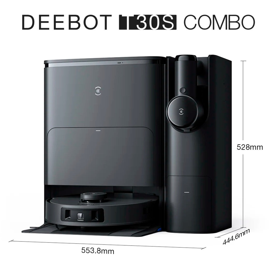 Ecovacs deebot t30s combo complete black robotstofzuiger (zwart)