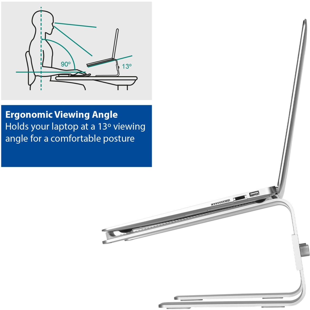 ACT Connectivity Laptopständer aus Aluminium