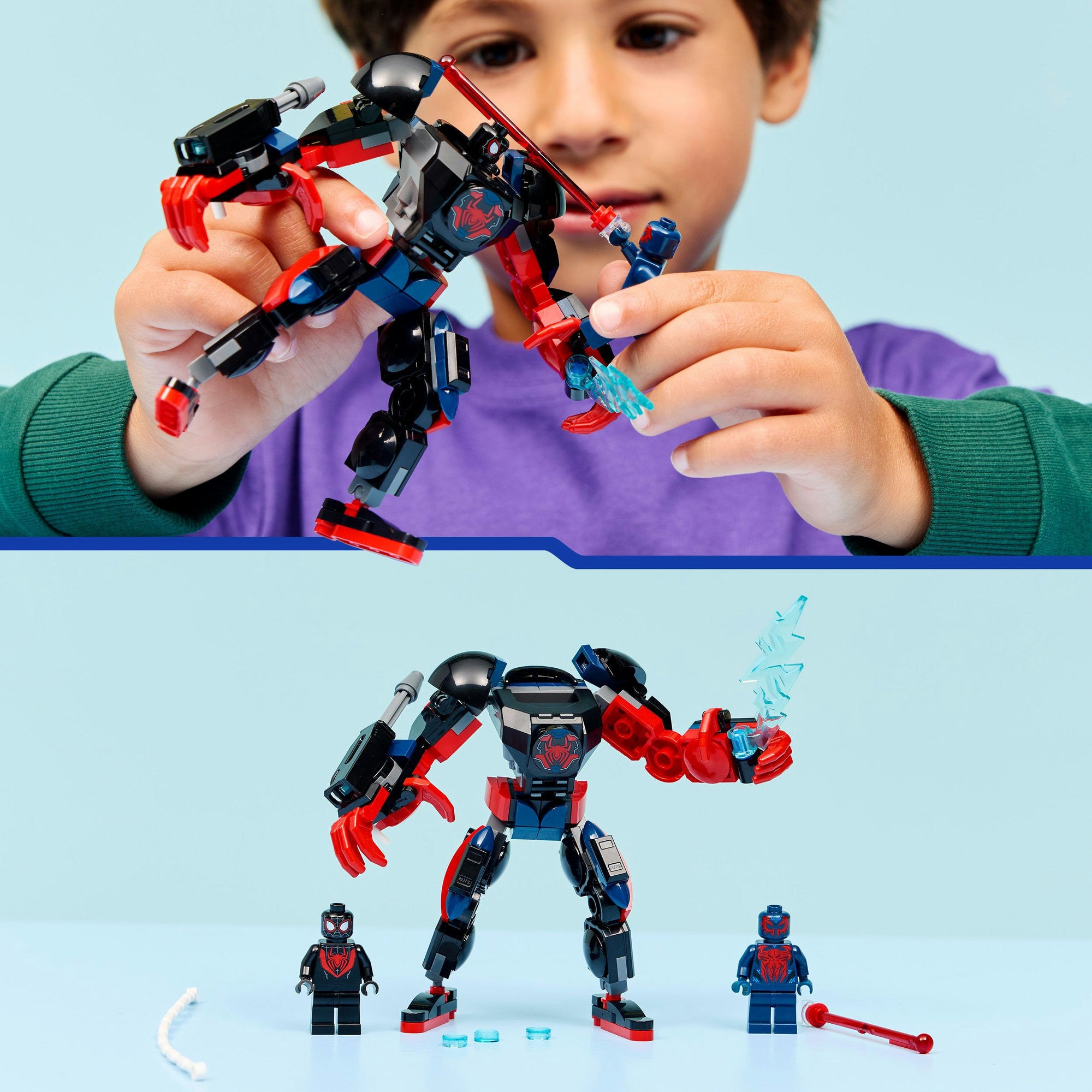 LEGO Marvel 76337 Miles Morales Mech vs. Spider-Man
