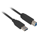 Sharkoon usb-a 3.0 > usb-b kabel (zwart, 2 meter)
