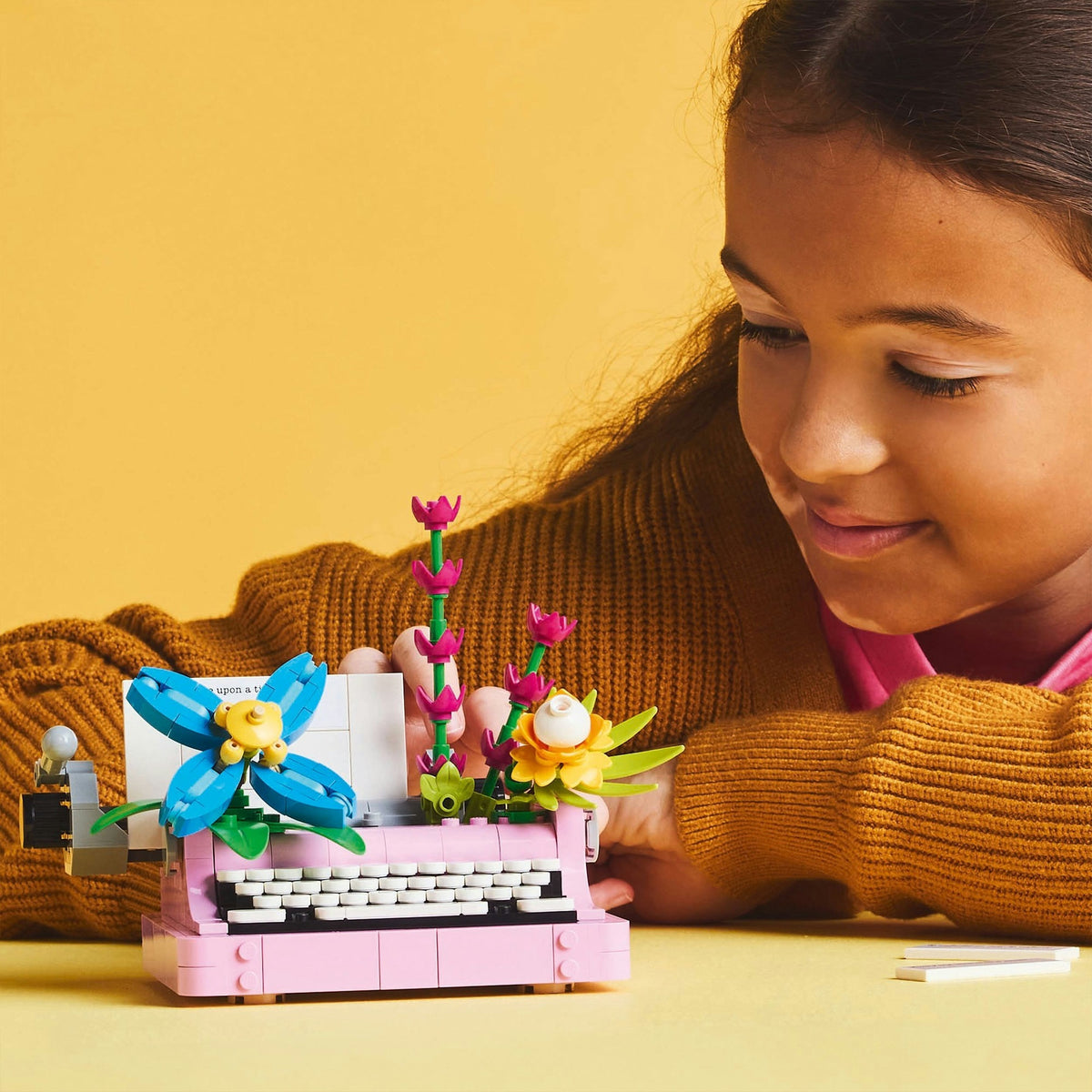 Lego creator 3in1 typemachine met bloemen, keytar en bloempot speelgoed voor kinderen 31169