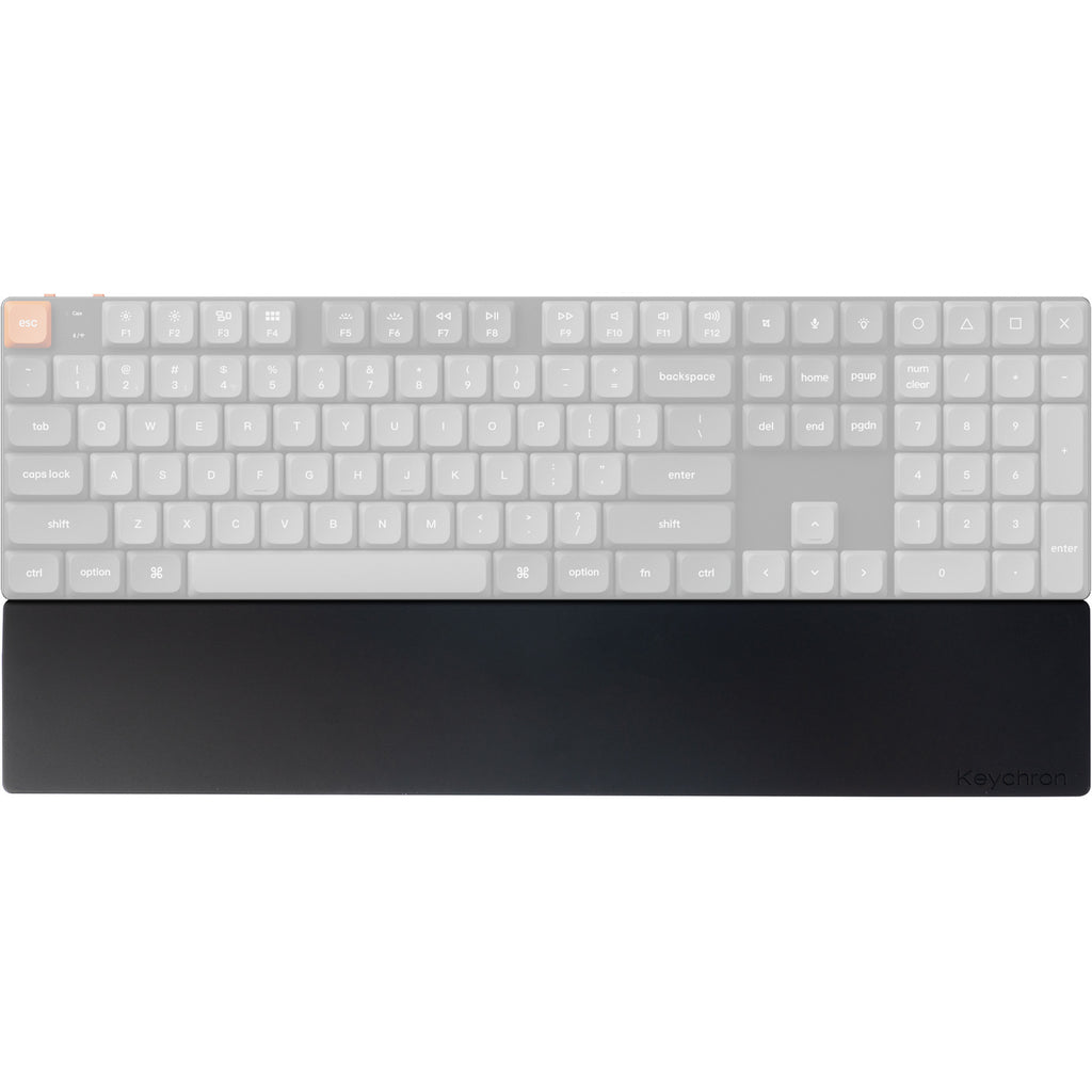 Keychron silicone palm rest voor k5 se k5 max k5 pro polssteun (zwart, low profile)