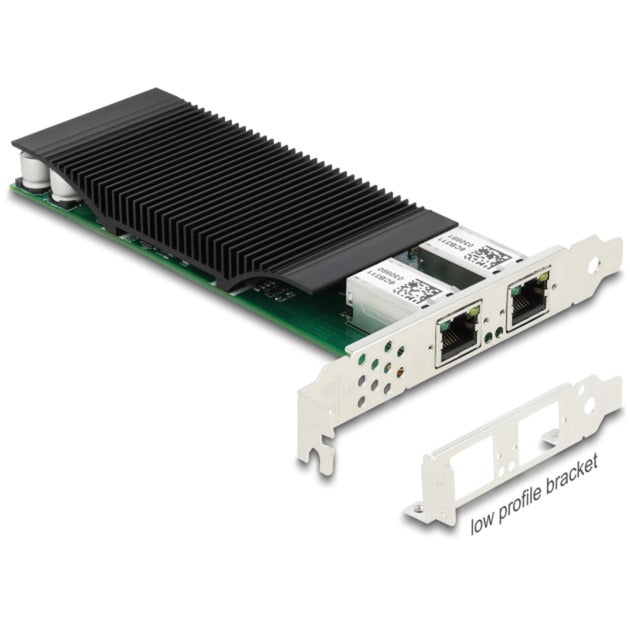Delock pci express x4 card to 2 x rj45 gigabit lan poe+ i350 netwerkadapter