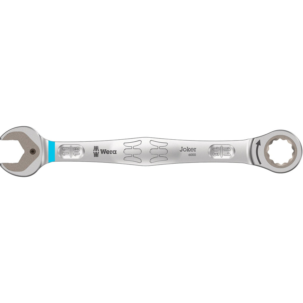 Wera 9632 magneetstrip 6000 joker imperial 1 steek-ringratelsleutelset moersleutel (inch, 8‑delig)