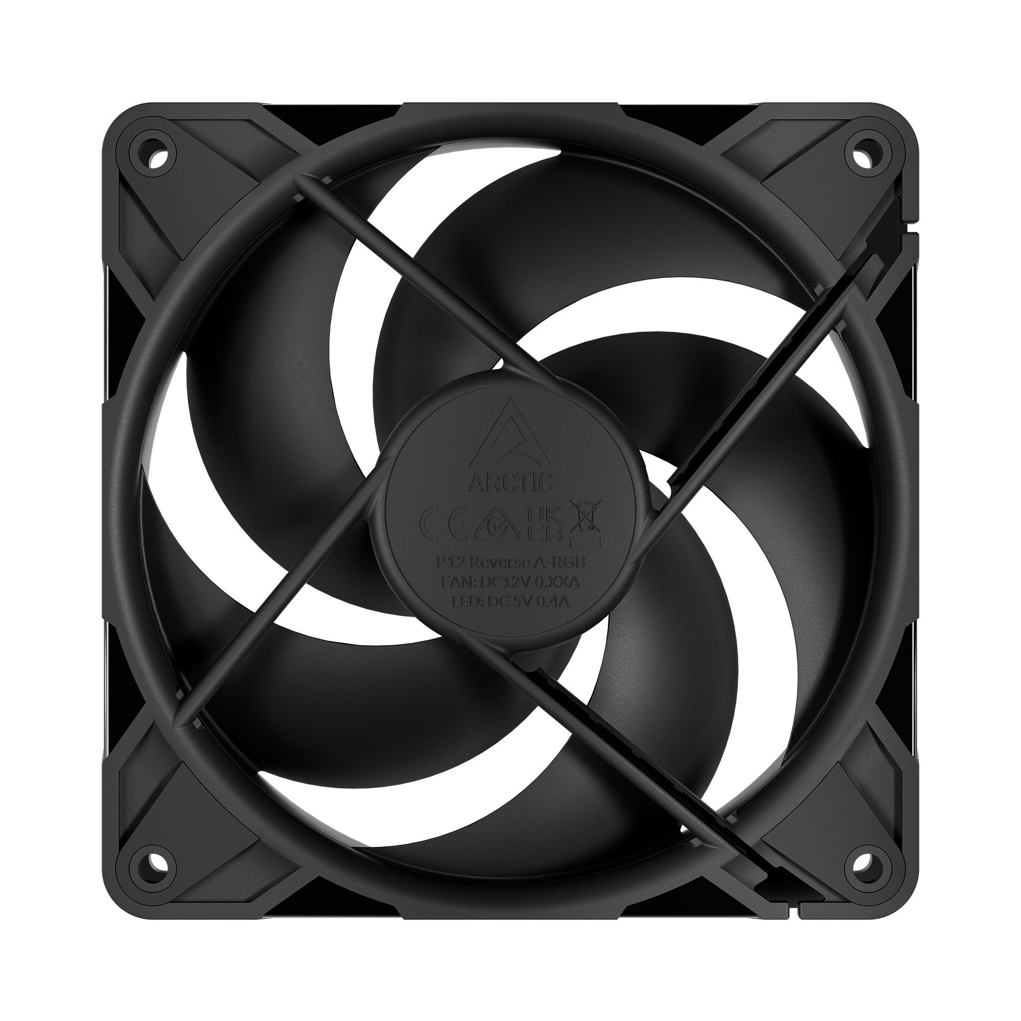 Arctic p12 pro reverse case fans (zwart, 3 stuks, 120 x 120 x 27 mm, pwm)