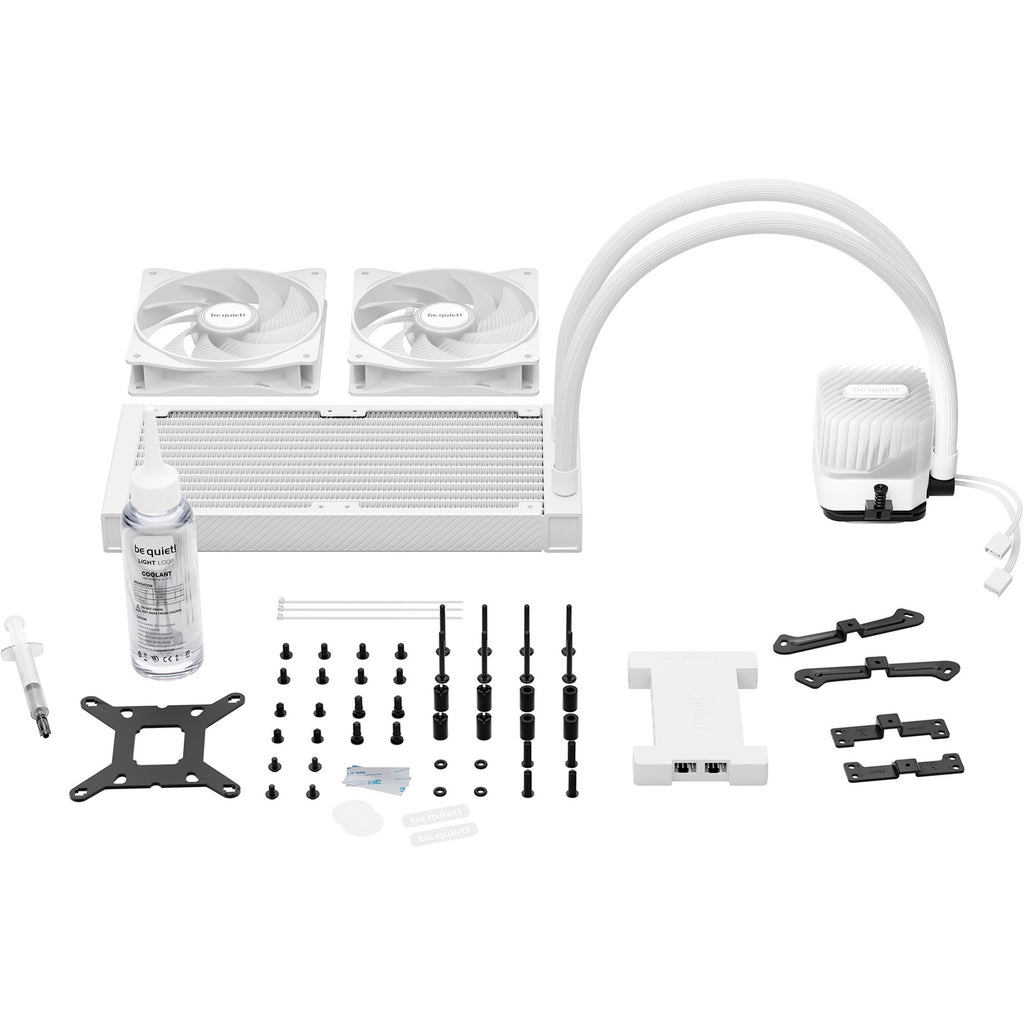 Be quiet! light loop 240 argb waterkoeling (wit, 4-pins pwm fan-connector)