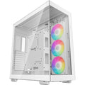 Deepcool ch780 midi tower behuizing (wit | 4x usb-a | 1x usb-c | rgb | window)