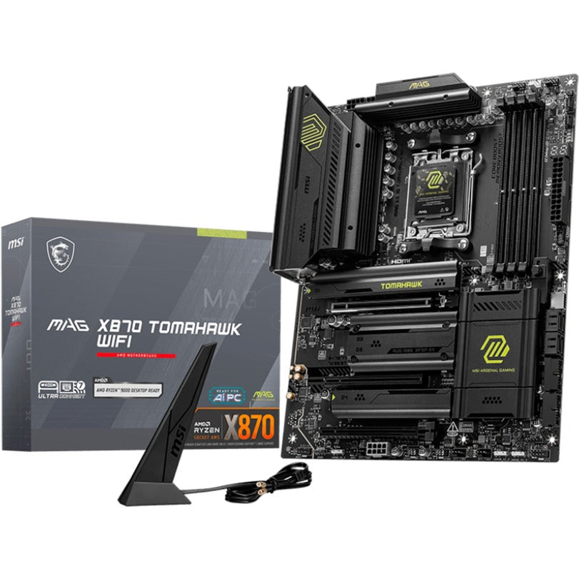 Msi mag x870 tomahawk wifi socket am5 moederbord (raid, 5 gb-lan, wlan, bt, sound, atx)