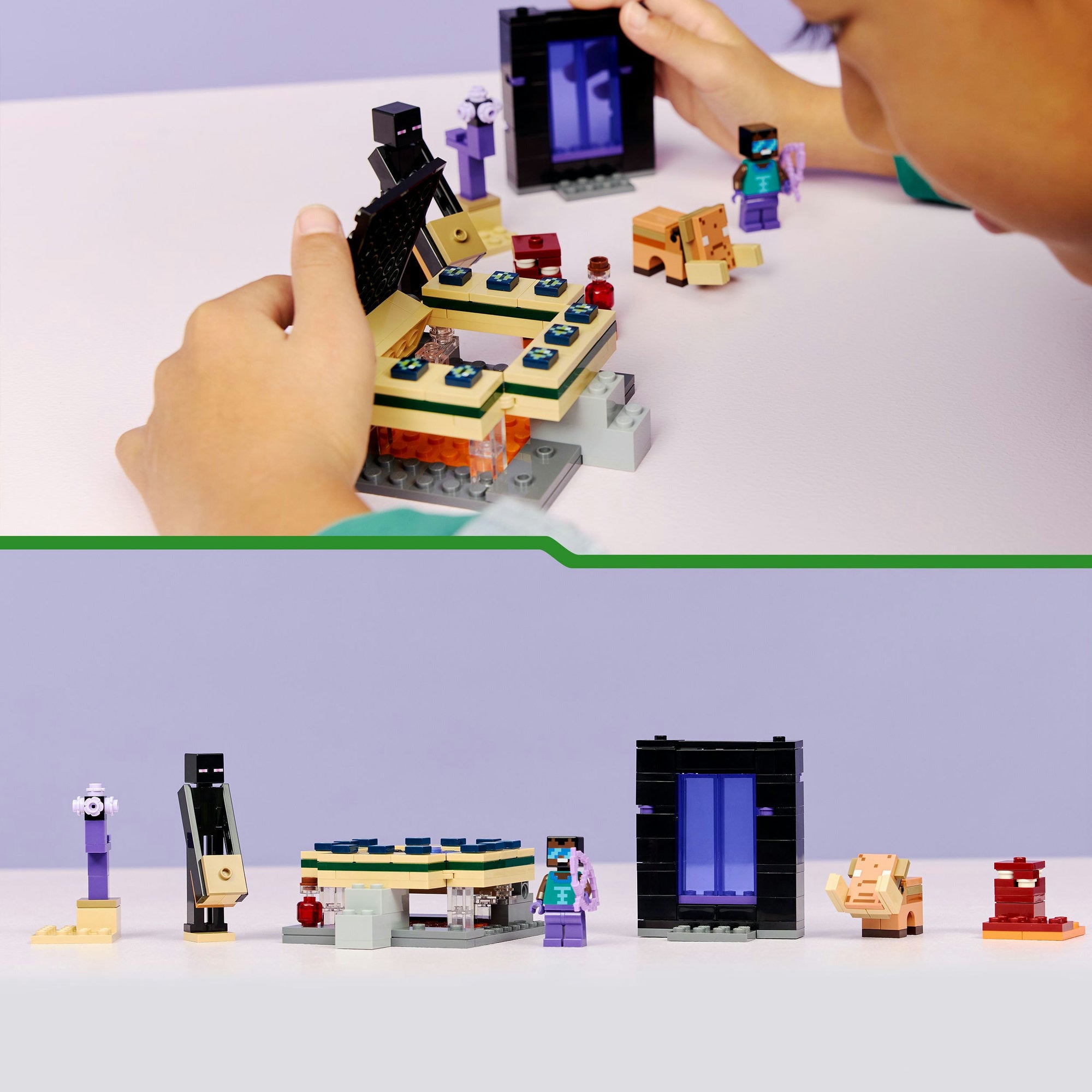 Lego minecraft 21584 reis naar de nether en het end-portaal