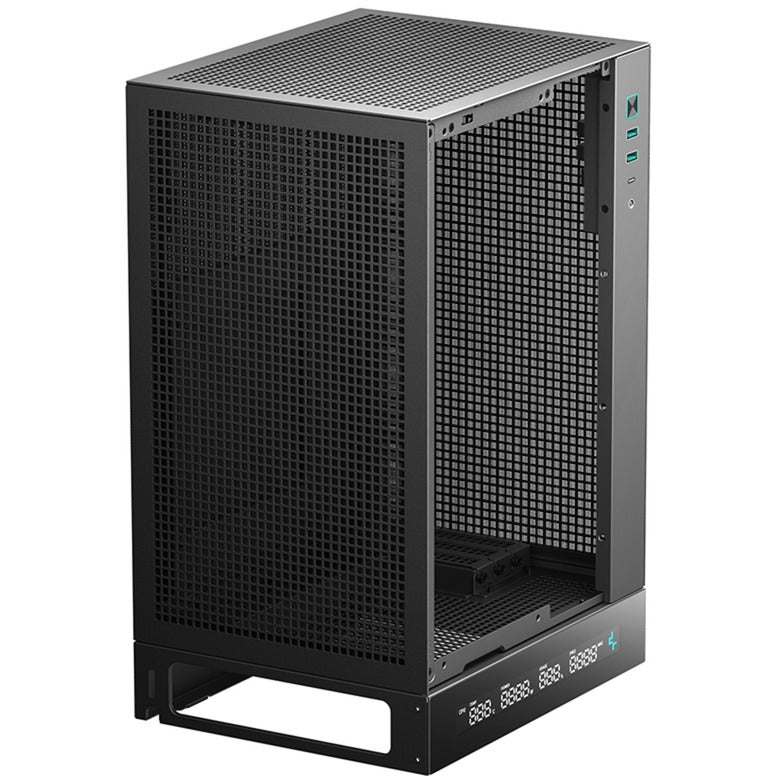 Deepcool ch170 digital mini tower behuizing (zwart | 2x usb-a | 1x usb-c)