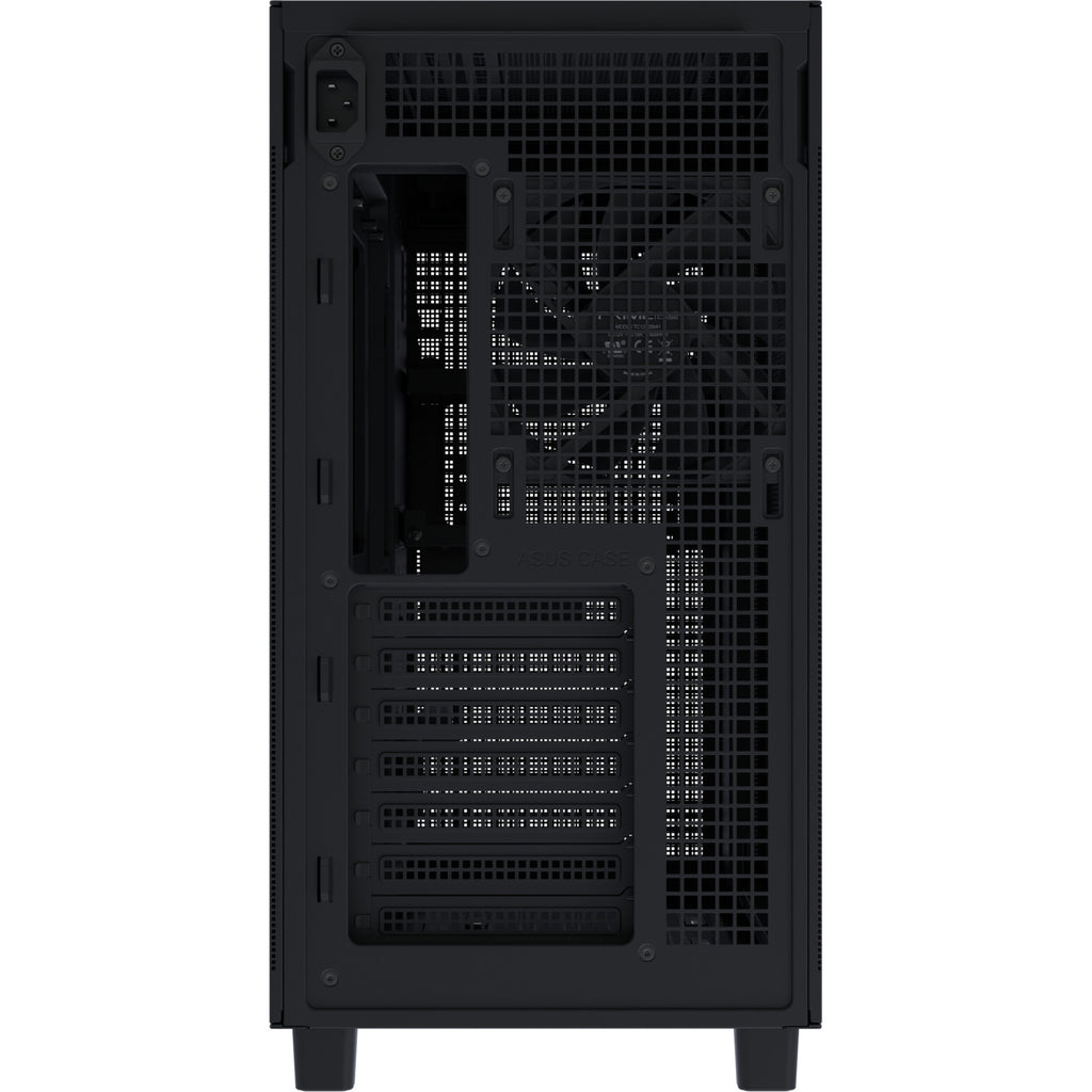 Asus prime ap303 - tempered glass panel midi tower behuizing (zwart | 2x usb-a | 1x usb-c | tempered glass)