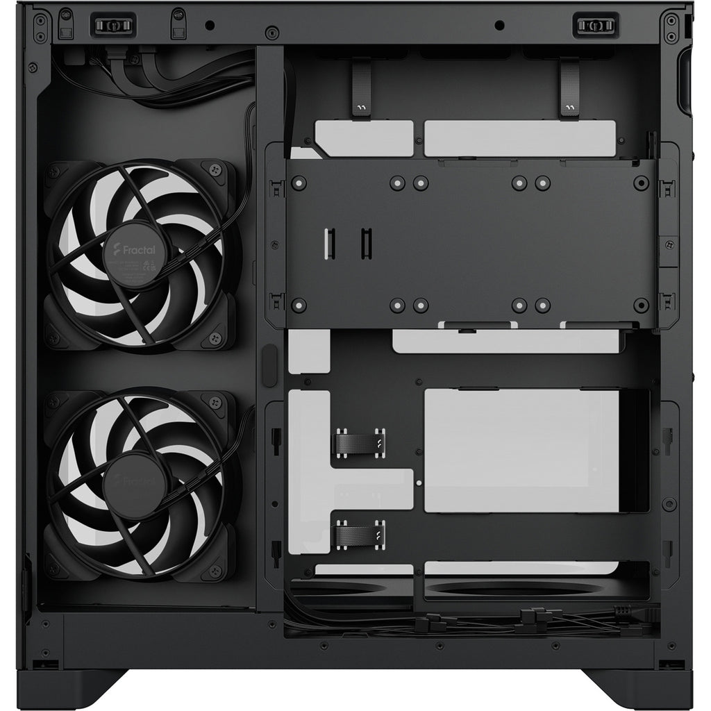 Fractal design pop 2 vision midi tower behuizing (zwart | 1x usb-a | 1x usb-c | tempered glass)