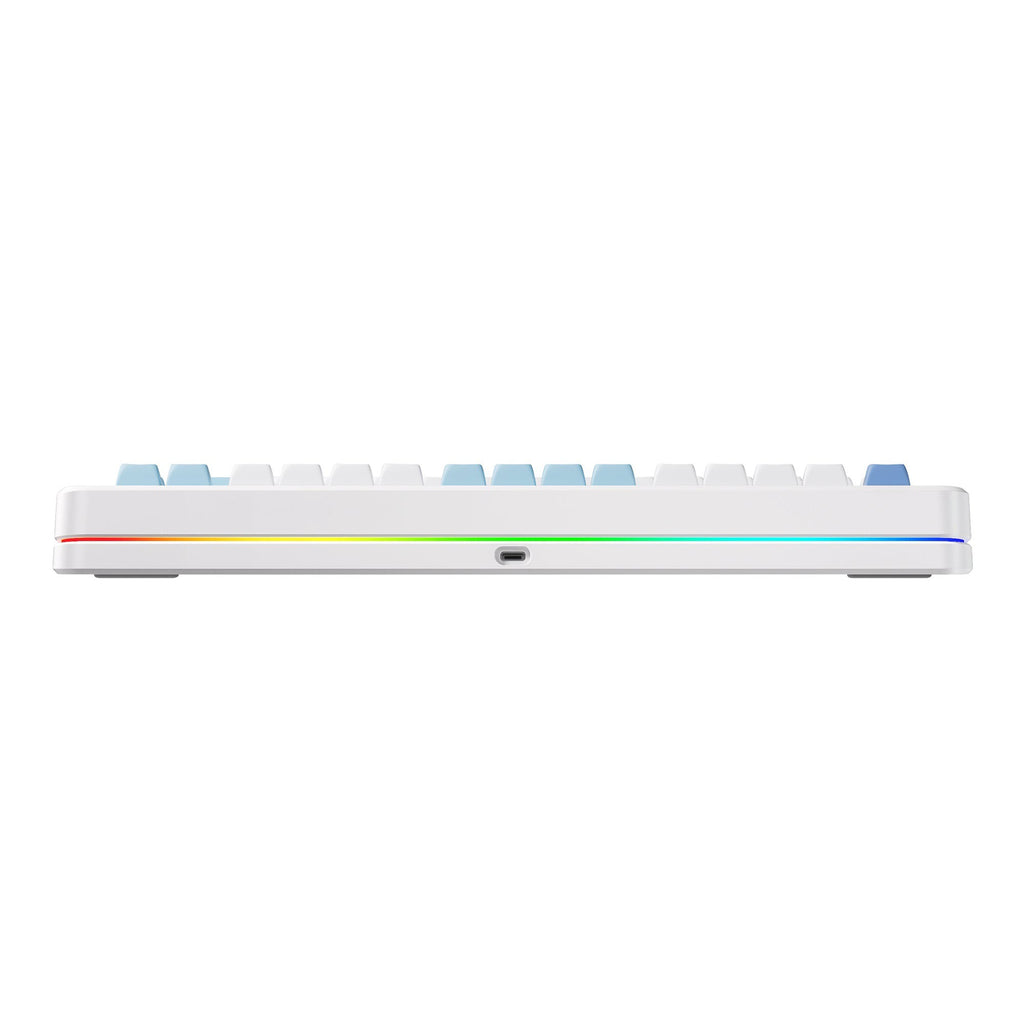Mchose x75 v2 blue whale sea custom mechanical rgb toetsenbord (wit, us lay-out (qwerty), swk whale sea, 75%, rgb, hot swap, double-shot pbt, draadloos | bluetooth | usb-c)