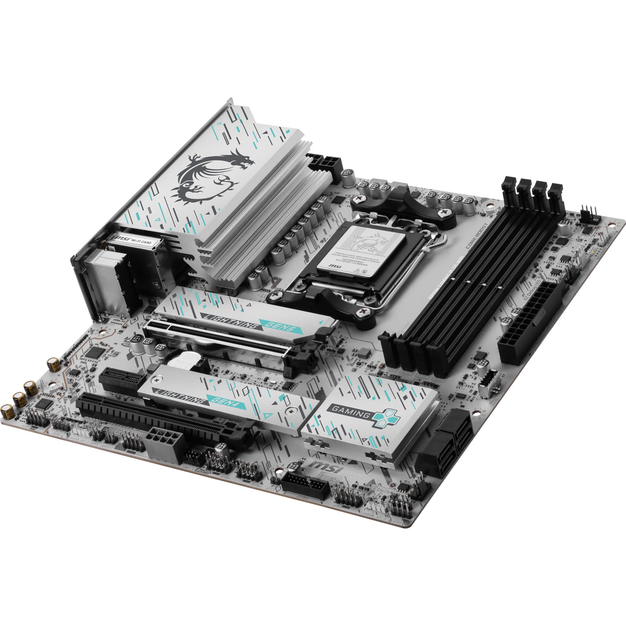 Msi b850m gaming plus wifi socket am5 moederbord (raid, 5gb-lan, wi-fi 7, bt, sound, matx)