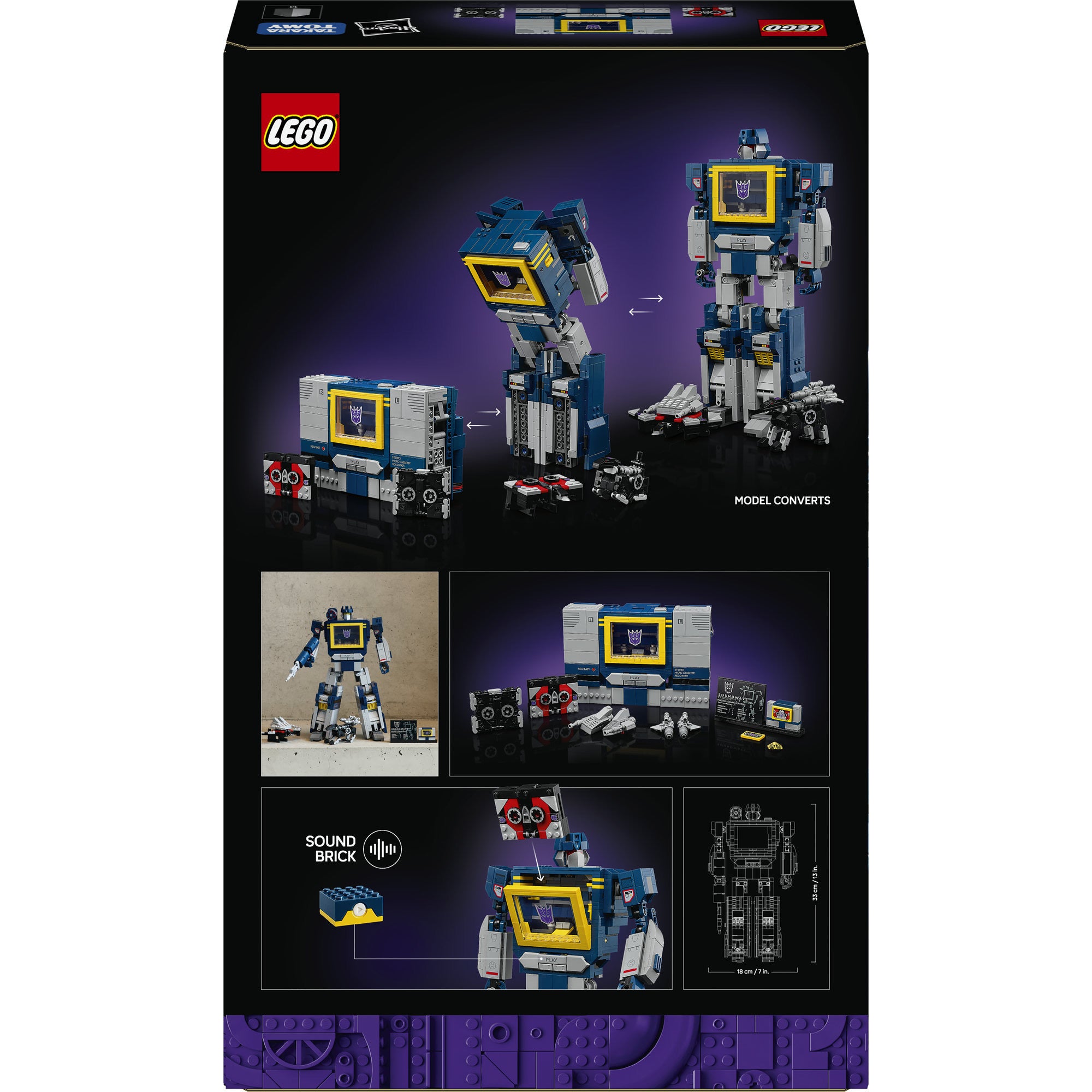 LEGO Icons - Transformers: Soundwave Konstruktionsspielzeug (10358)