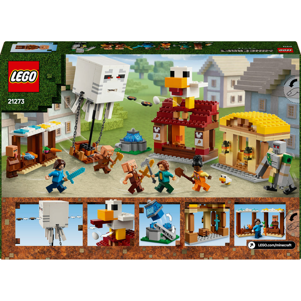 LEGO Minecraft 21273 Der Ghast-Ballonangriff auf das Dorf