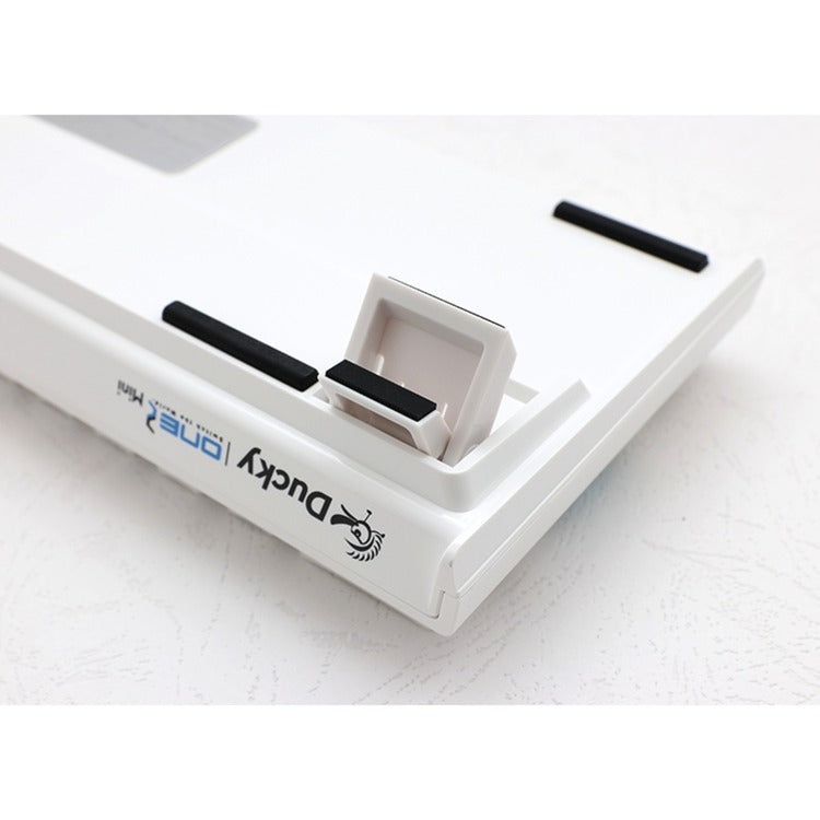 Ducky one 2 pro mini white classic, gaming toetsenbord (wit, us lay-out, cherry mx red, rgb led, double-shot pbt, quack mechanics, 60%)