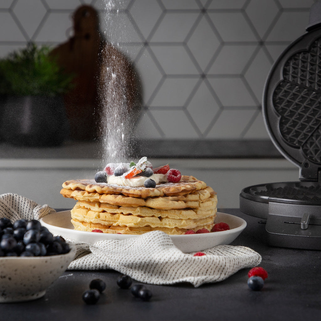 Princess 132380 wafelmaker deluxe wafelijzer (grijs)