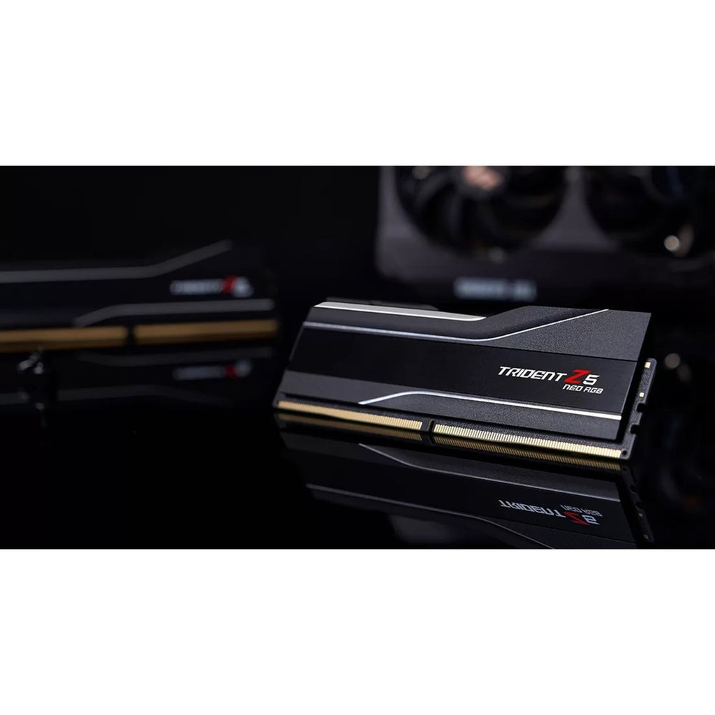 G.skill 64 gb ddr5-6000 (2x 32 gb) kit werkgeheugen (zwart, f5-6000j3040g32gx2-t, trident z5 neo rgb, expo)