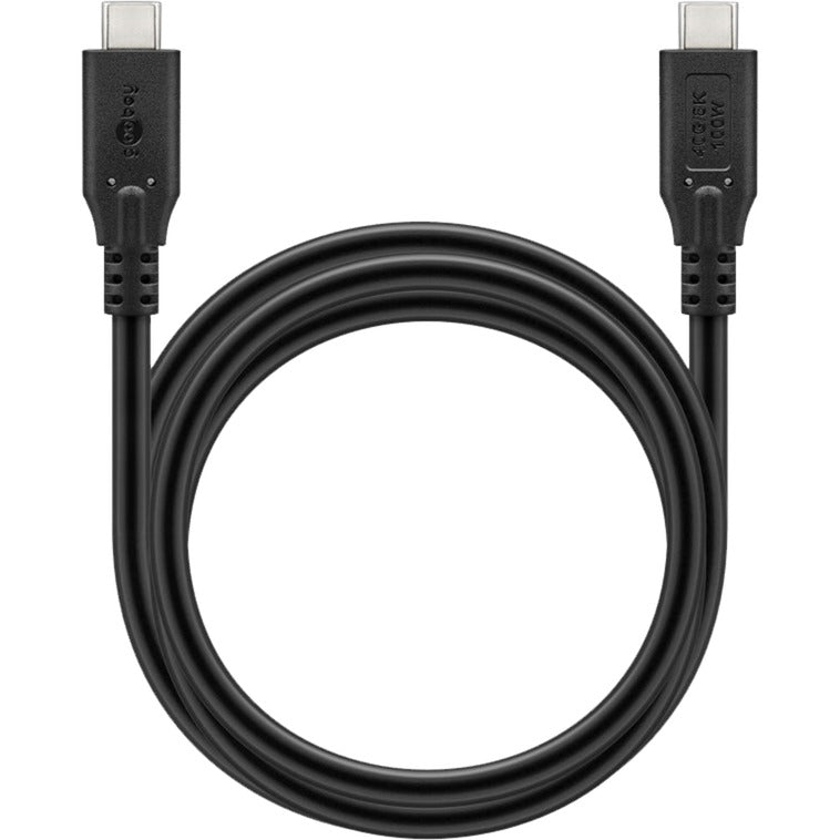 Goobay usb-c 4.0 > usb-c kabel (zwart, 2 meter)