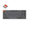 Keychron k3 max-a1, toetsenbord (zwart, us lay-out, gateron low profile 2.0 mechanical red, white leds, 75%, double-shot pbt, 2.4ghz | bluetooth 5.1 | usb-c)