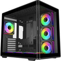 Cooler master elite 600 midi tower behuizing (zwart | 2x usb-a | 1x usb-c | tempered glass)