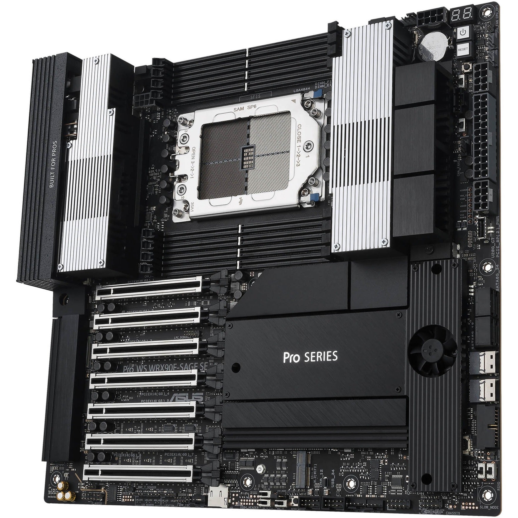 Asus pro ws wrx90e-sage se socket str5 moederbord (raid, 2x 10gb-lan, eeb)