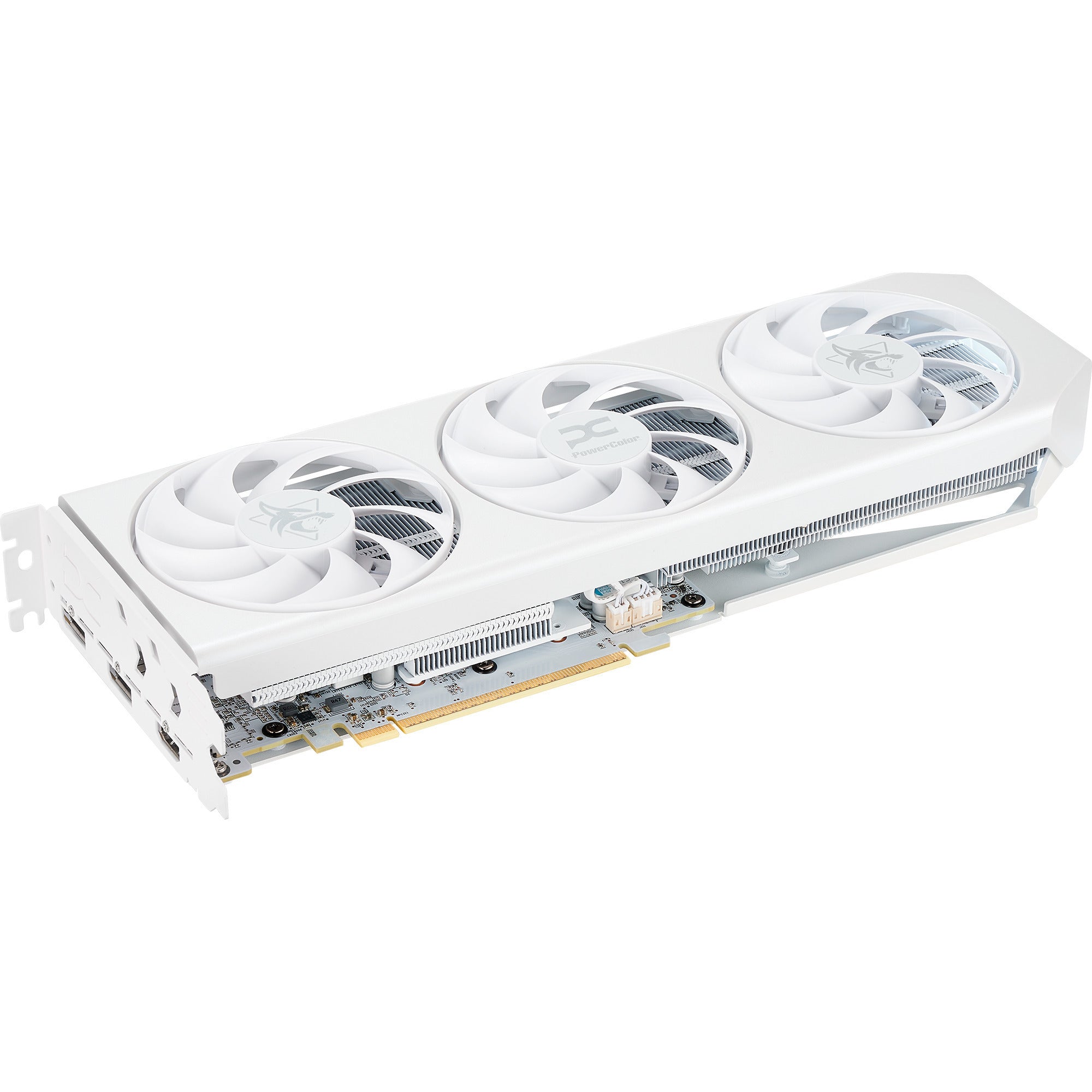 Powercolor radeon rx 9060 xt hellhound spectral white 16g grafische kaart (wit, rdna4, gddr6, 2x displayport, 1x hdmi 2.1)