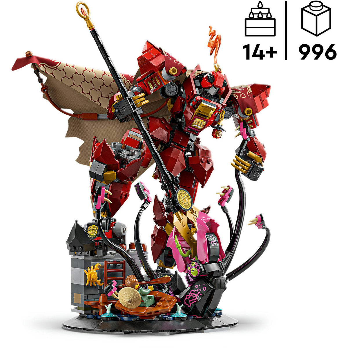 Lego ninjago - de vuurriddermecha constructiespeelgoed (71846)