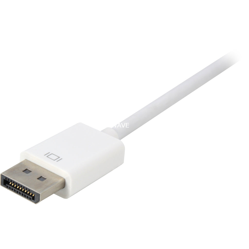 Sharkoon displayport 1.2 > dvi24+1 kabel (wit, 0,15 meter)