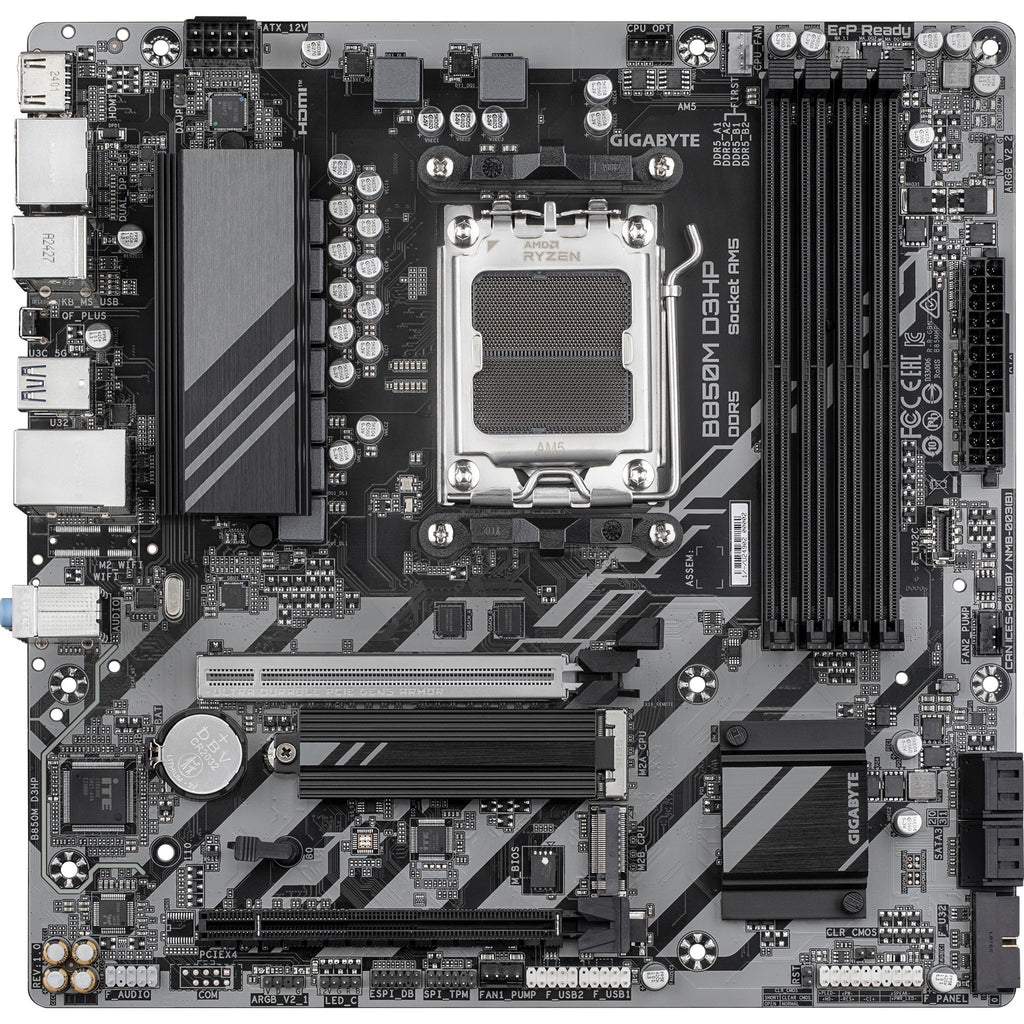 Gigabyte b850m d3hp socket am5 moederbord (raid, gb-lan, sound, µatx)