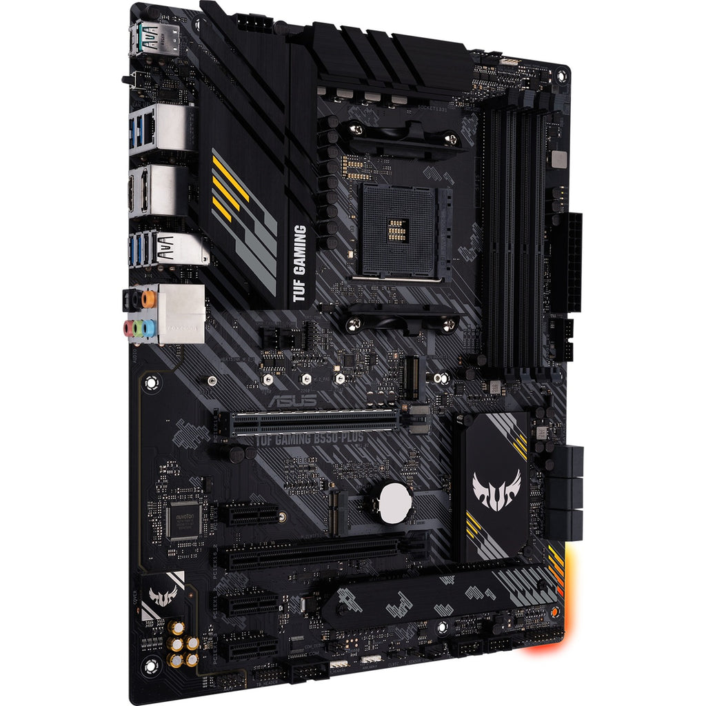 Asus tuf gaming b550-plus socket am4 moederbord (zwart, raid, 2.5gb-lan, sound, atx)