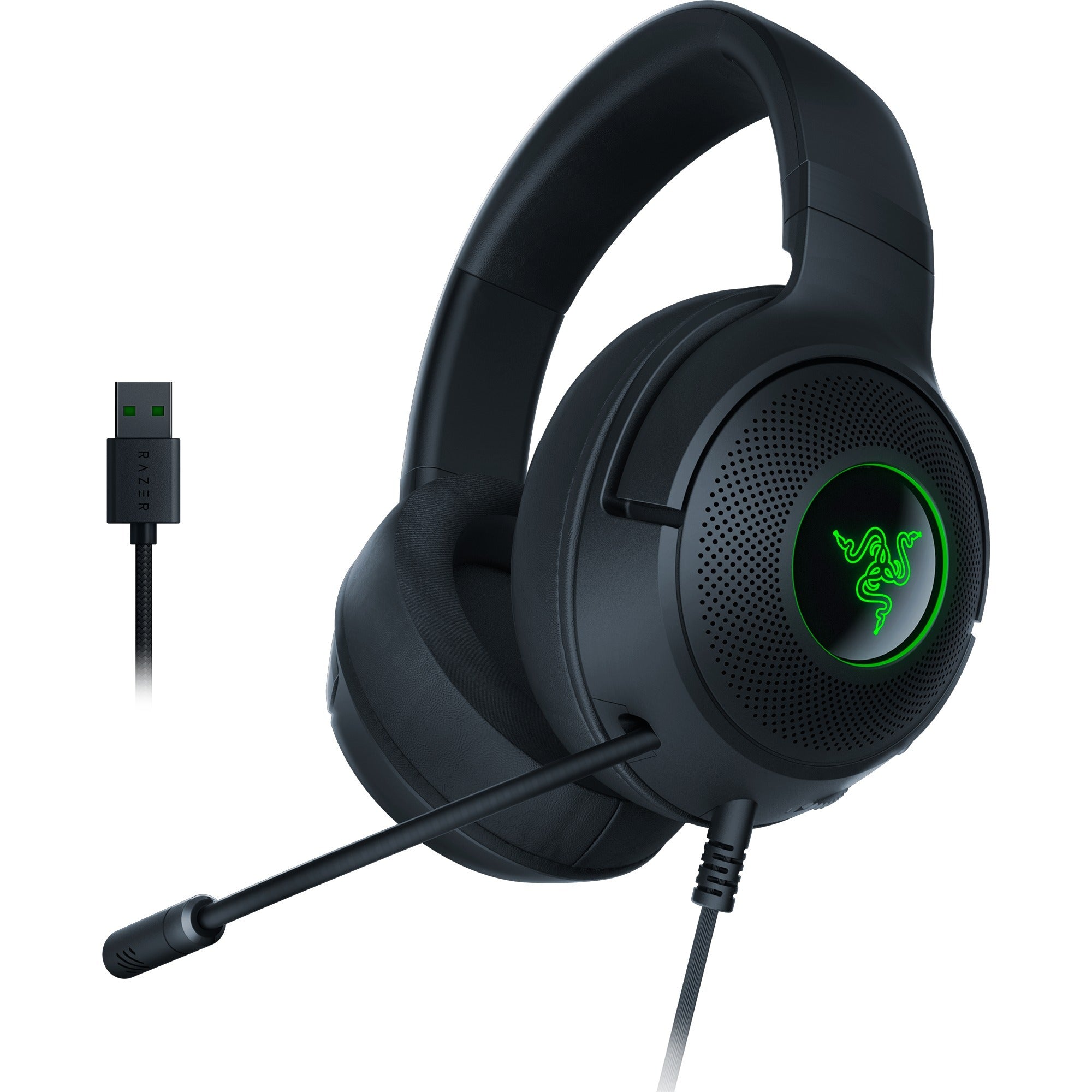 Razer kraken v3 x over-ear gaming headset (zwart, rgb, pc, playstation 4)