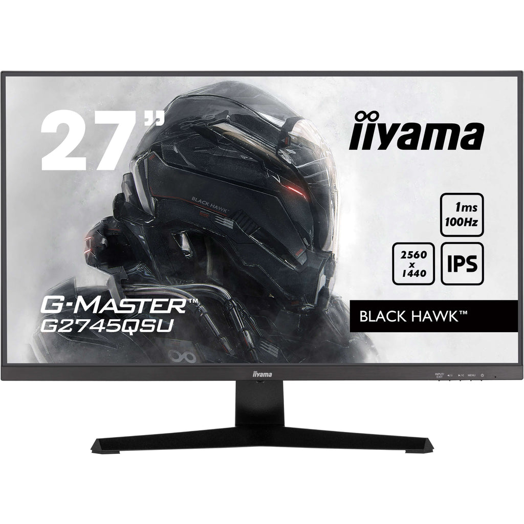 Iiyama g-master black hawk g2745qsu-b2 27 gaming monitor (zwart, hdmi, displayport, 2x usb-a, usb-b)