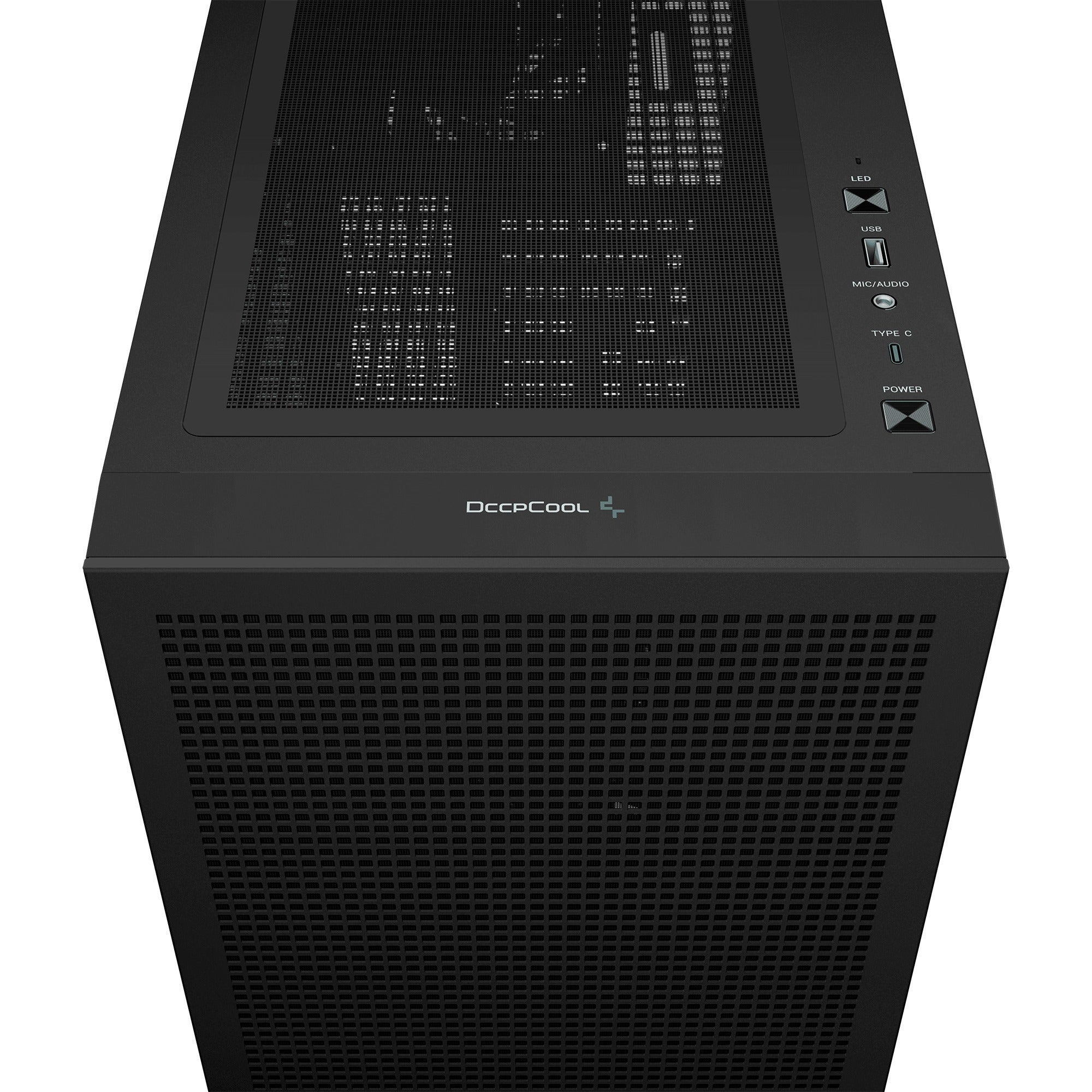 Deepcool ch560 midi tower behuizing (zwart | 1x usb-a | 1x usb-c | rgb | window)