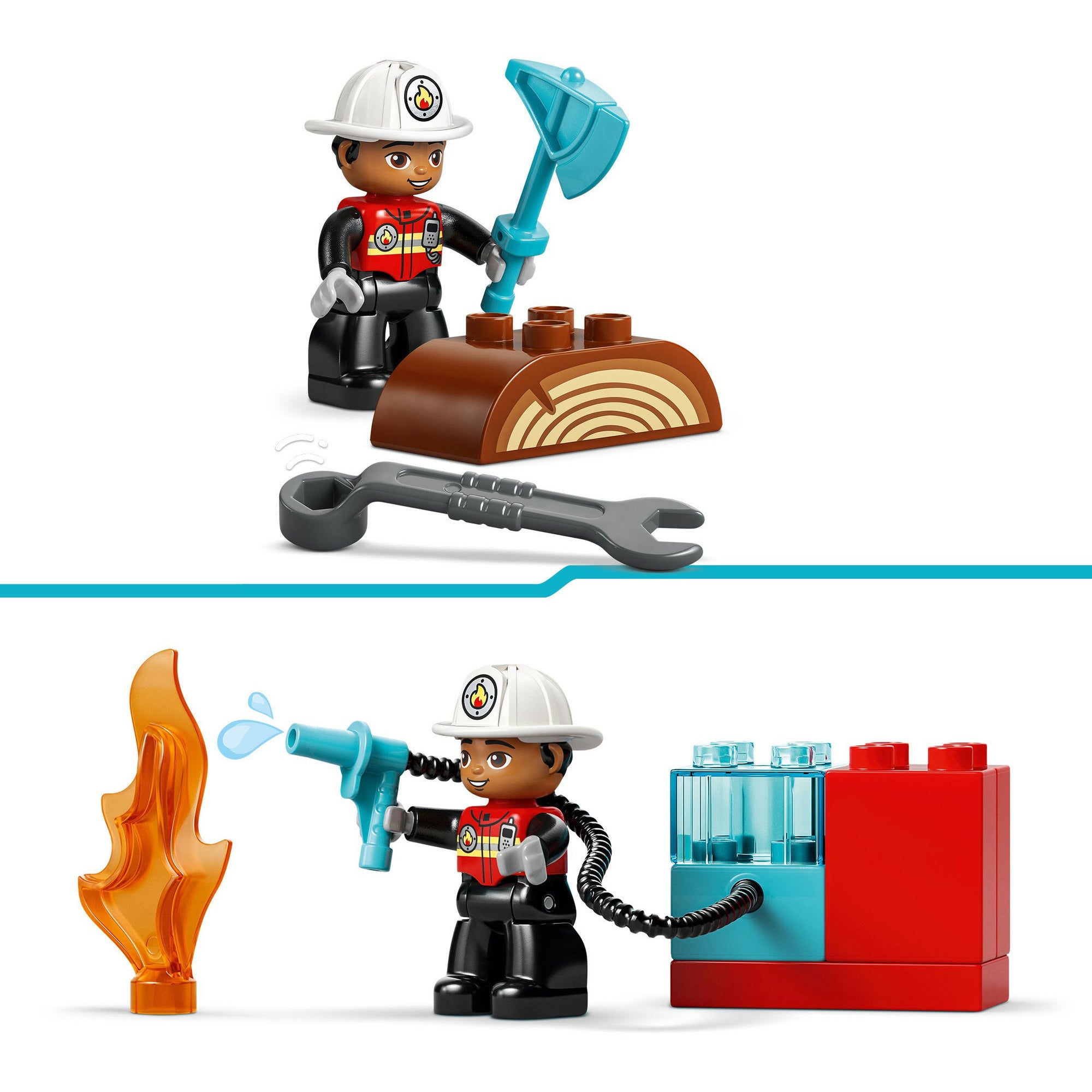 LEGO Duplo 10473 Feuerwehrwagen mit Schlauch und Feuerwehrmann