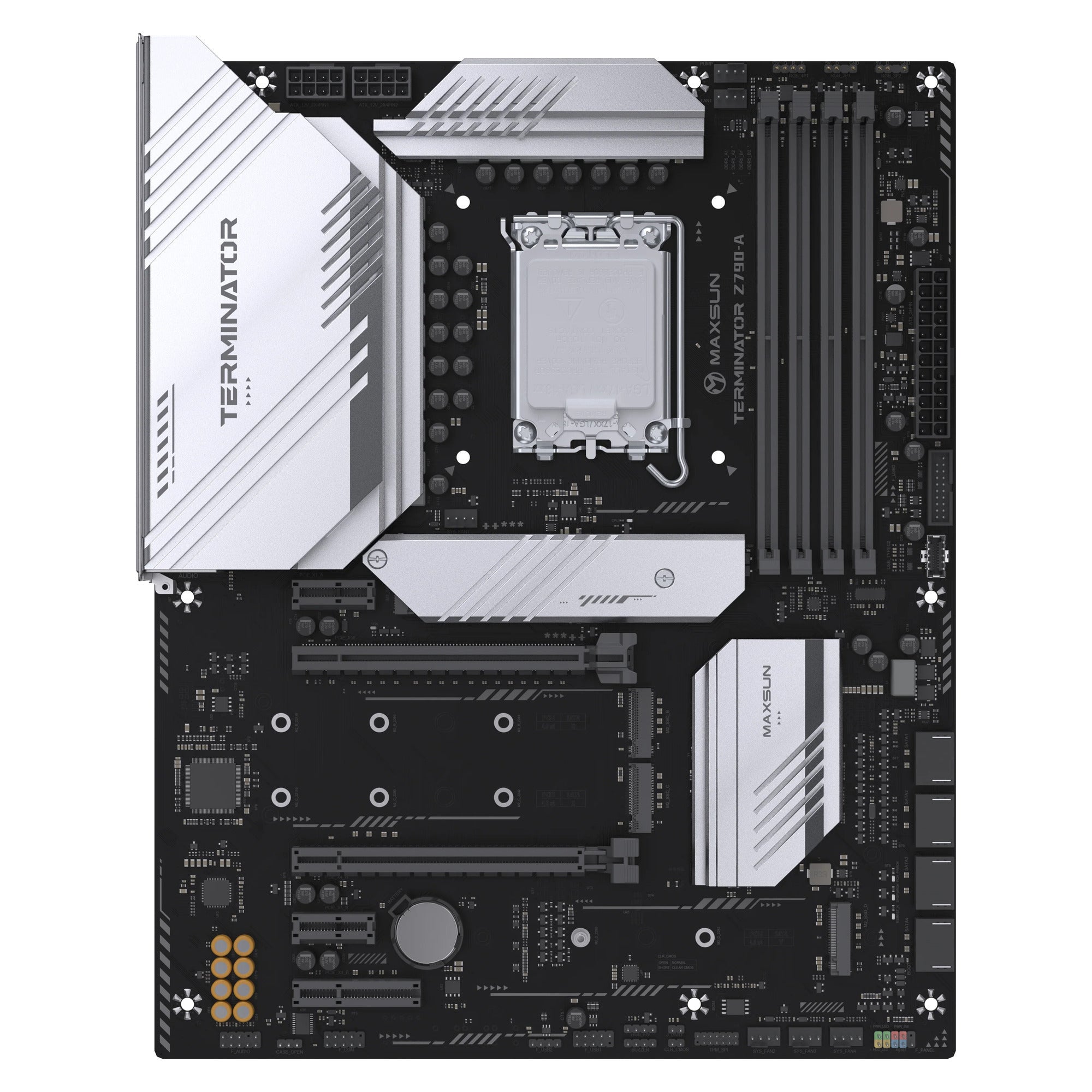 Maxsun ms-terminator z790-a socket 1700 moederbord (zwart, raid, 2.5 gb-lan, sound, atx)