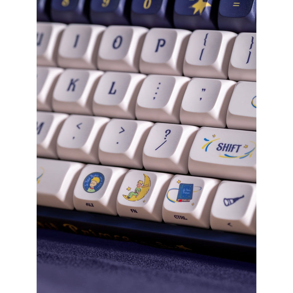 Iqunix f97 starry tryst rgb mechanisch gaming toetsenbord (donkerblauw, us lay-out (qwerty), iqunix silent rose, 96%, rgb leds, hot-swappable, pbt, 2.4ghz | bluetooth 5.1 | usb-c)