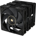 Asus proart pf120 fan - triple pack case fans (zwart, 3 stuks, 120 x 120 x 28 mm, 3 stuks)