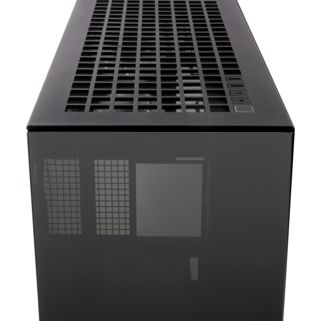 Arctic xtender vg midi tower behuizing (zwart (mat) | 2x usb-a | 1x usb-c | rgb | tempered glass)